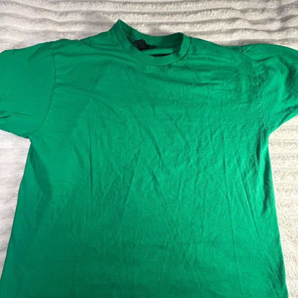 Gildan Green Short Sleeve Tee Classic Crew Neck